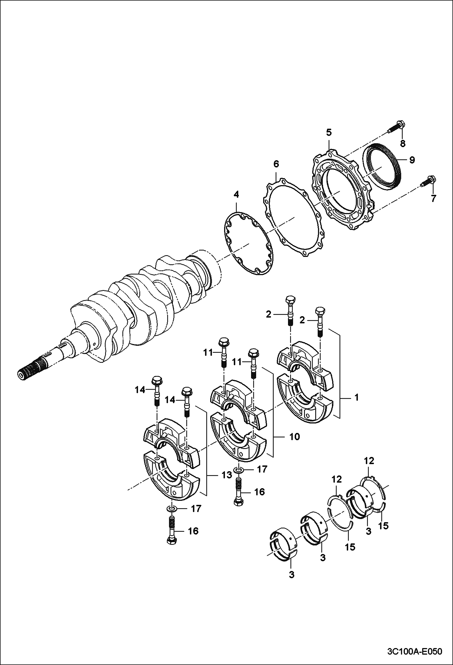 КОМПЛЕКТ ОСНОВНОГО КОРПУСА ПОДШИПНИКА