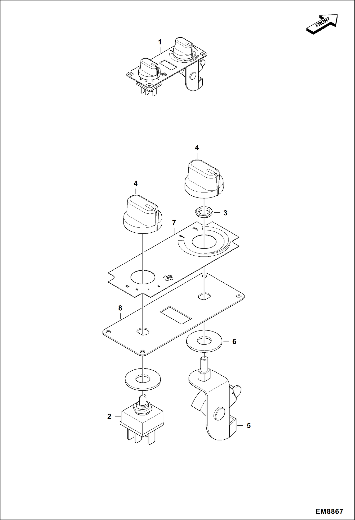 Схема ОБОГРЕВАТЕЛЬ (ПАНЕЛЬ УПРАВЛЕНИЯ)