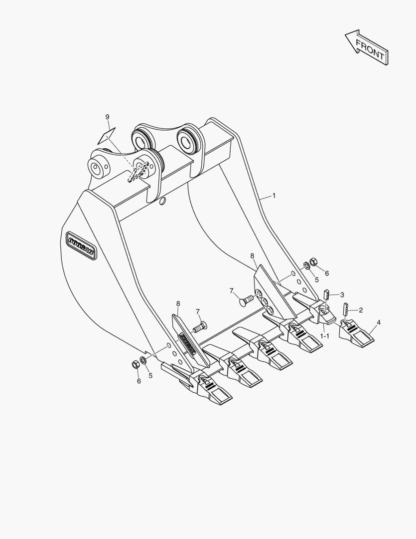 6250 BUCKET ASSВґY - 0.18mВі - G CLASS