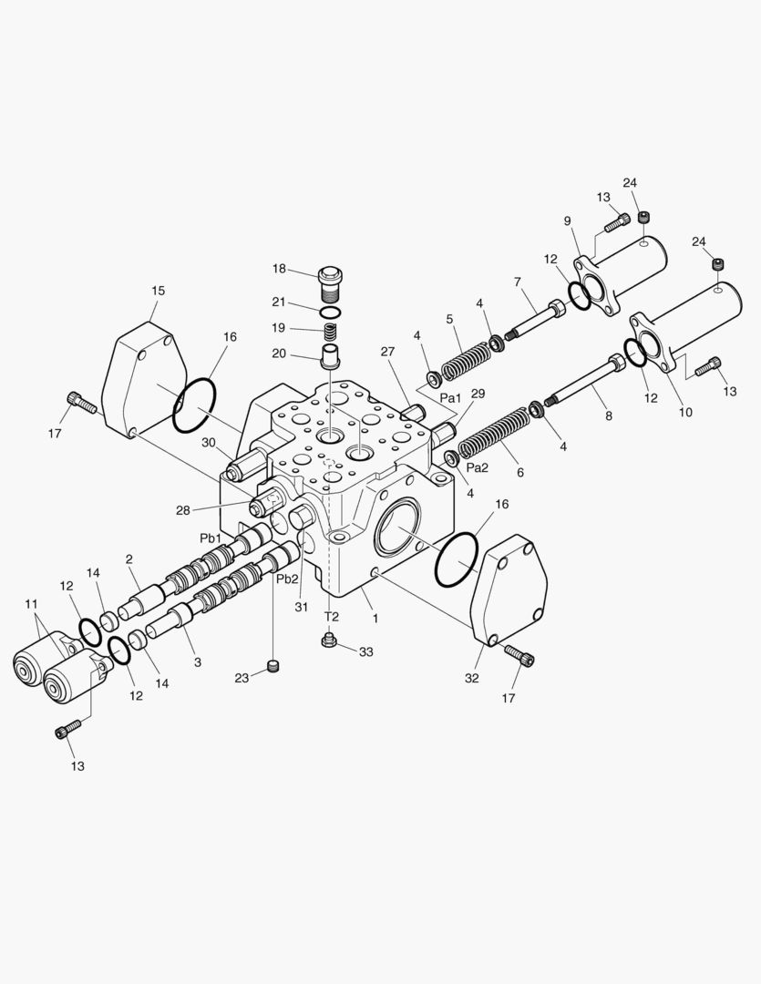 Схема РЕГУЛИРУЮЩИЙ КЛАПАН - 2 КАТУШКИ