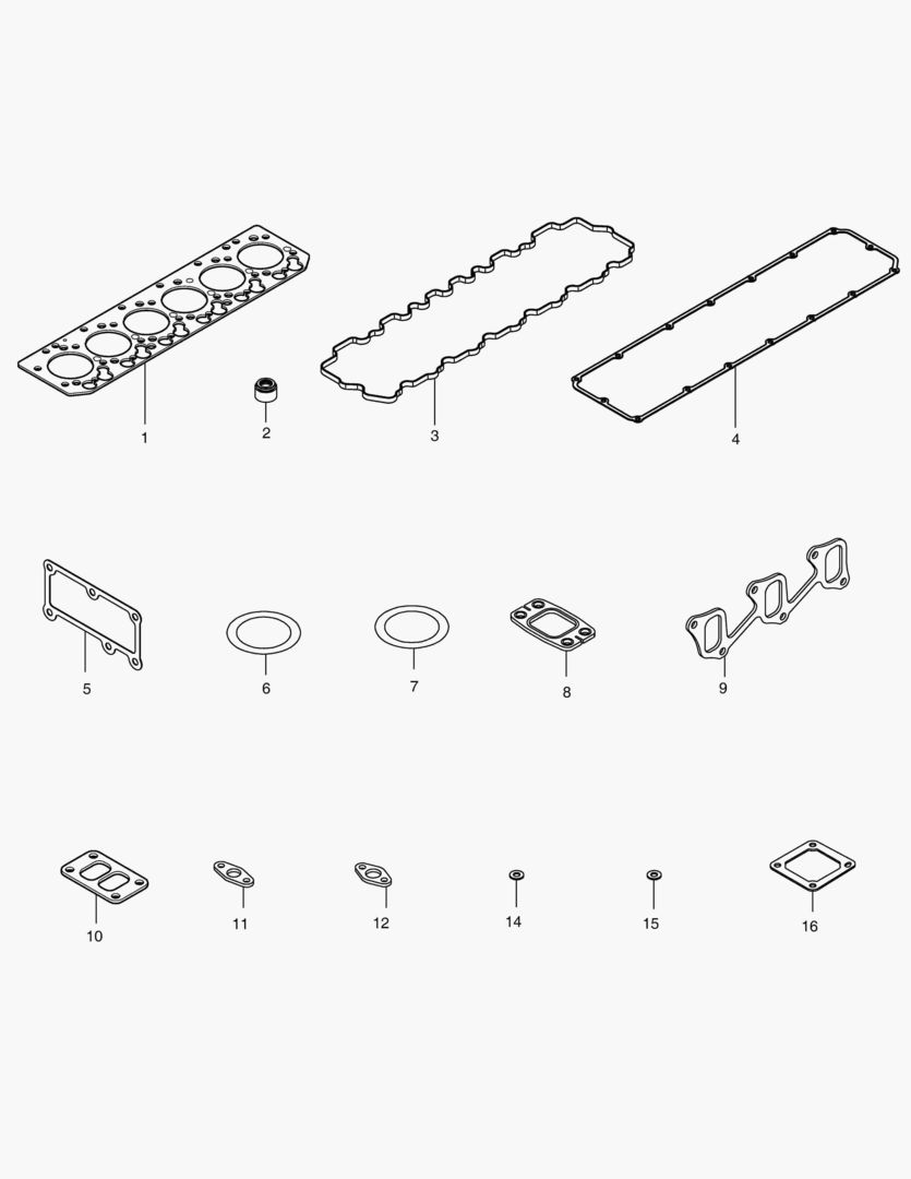 041 OVERHAUL GASKET KIT - TOP