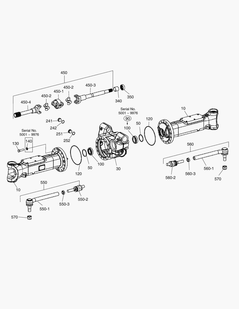 Спецтехника 4620 AXLE CASING - FRONT AXLE [5001~11212] - главное фото