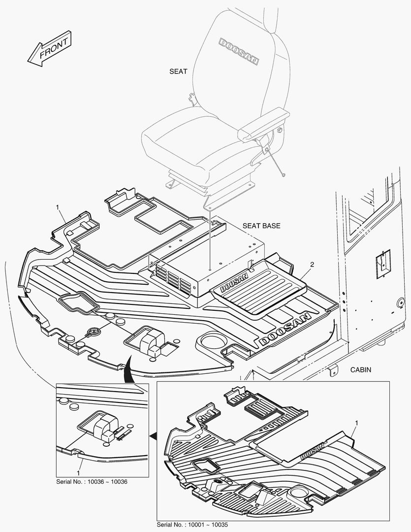 КОВРИК НА ПОЛУ КУЗОВА