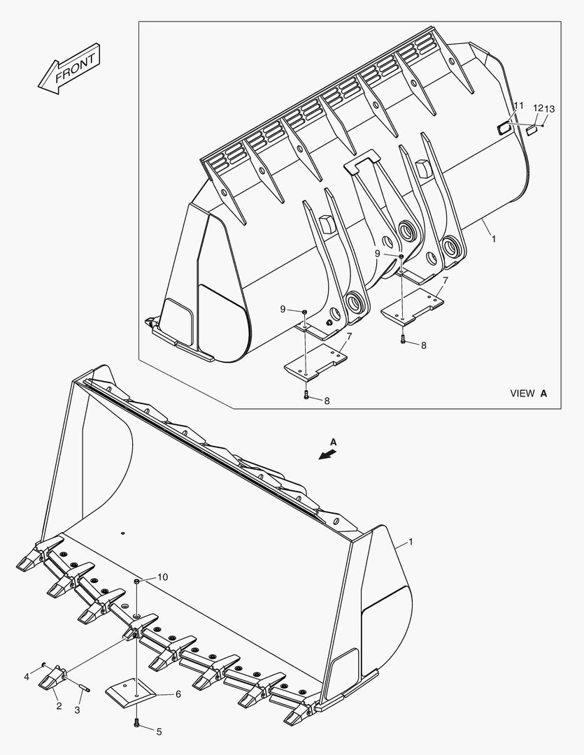 5651 BUCKET - 4.5гЋҐ (V-TYPE) [10121~]