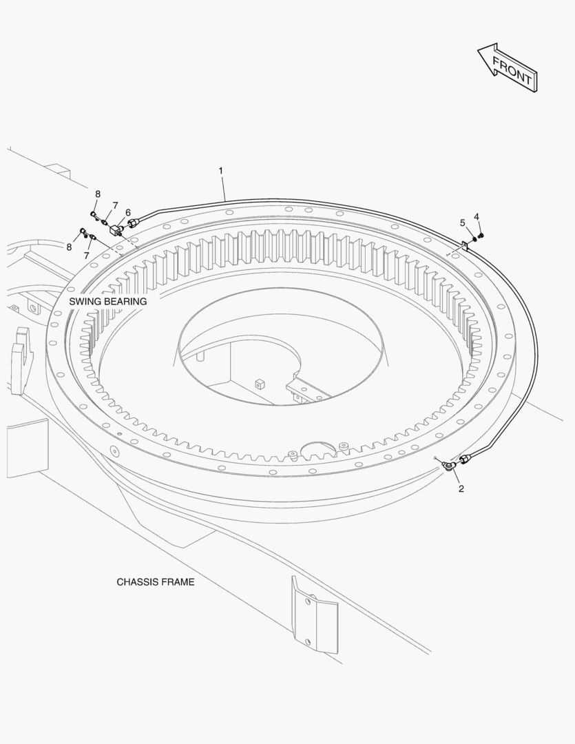 Схема ТРУБОПРОВОД СМАЗОЧНОЙ СИСТЕМЫ