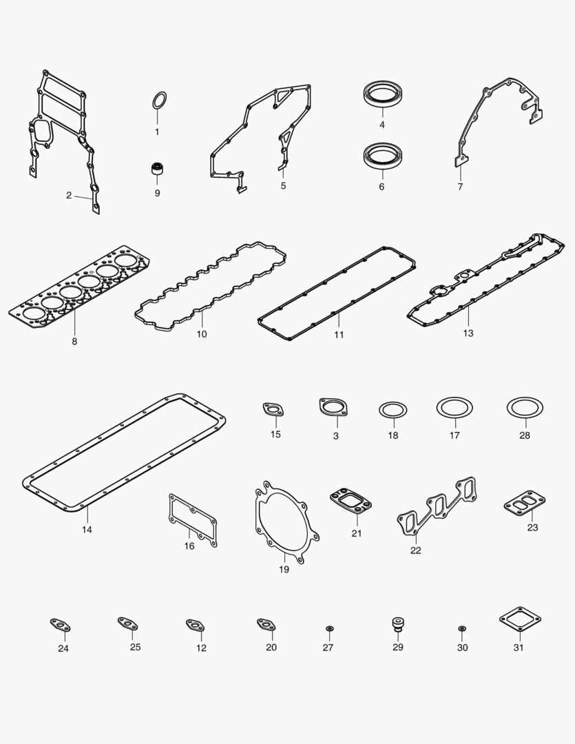 040 OVERHAUL GASKET KIT - ALL