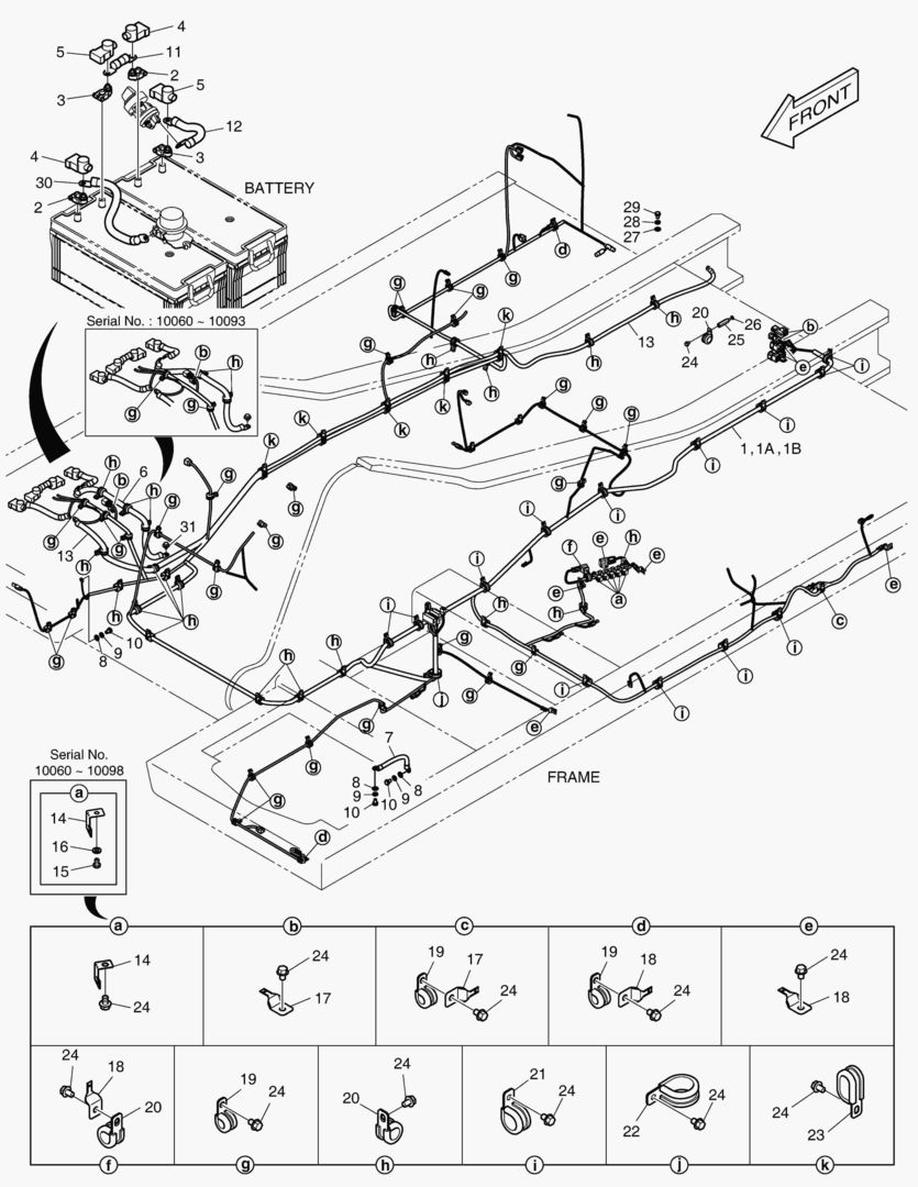 1801 ELECTRIC PARTS - WIRING HARNESS [10060~10107]