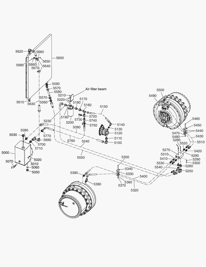 G191-54 COOLING CIRCUIT FRONT HUBS [8X0550~]
