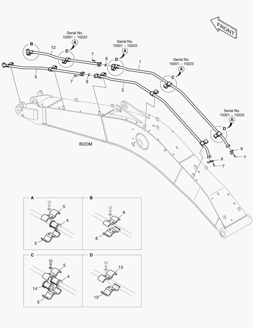 6220 BOOM PIPING - ONE & TWO WAY