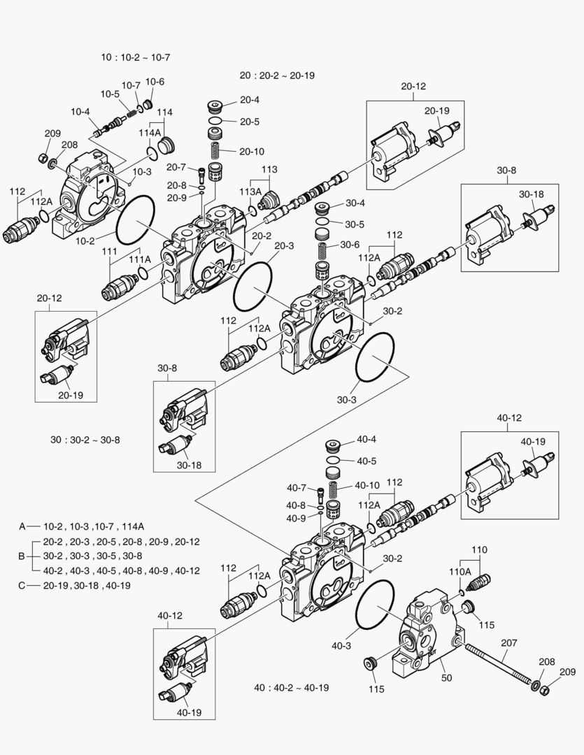 3680 CONTROL VALVE - 3 SPOOL(ELECTRIC)