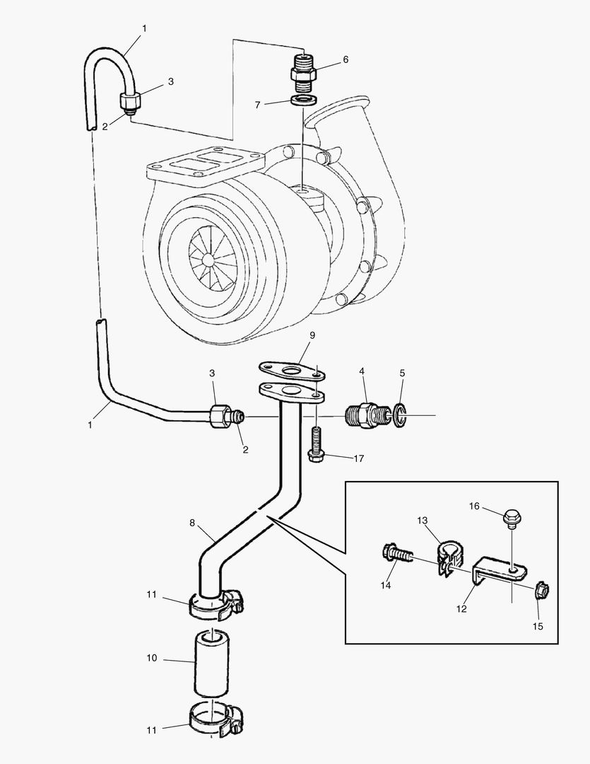 G010-50 LUBRICATION TURBOCHARGER