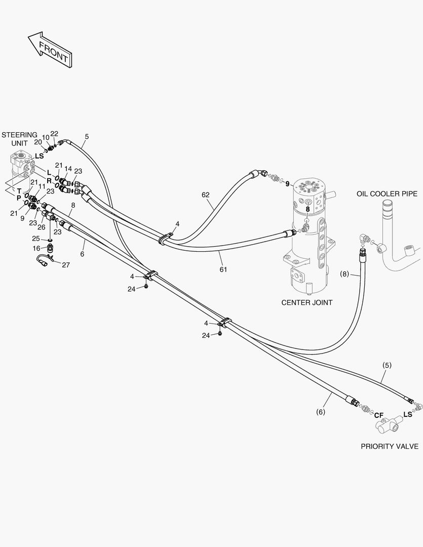 ПАТРУБКИ РУЛЕВОГО УПРАВЛЕНИЯ(2)