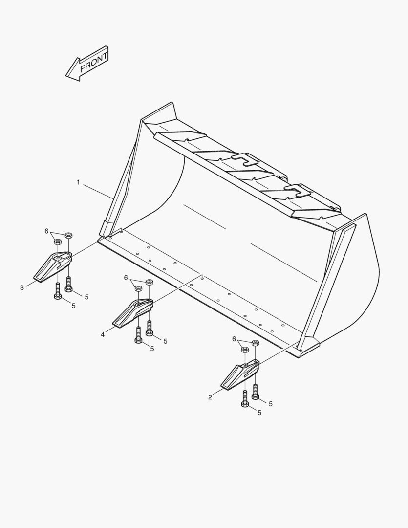2190 BUCKET-2.4гЋҐ (TOOTH)-REINFORCED