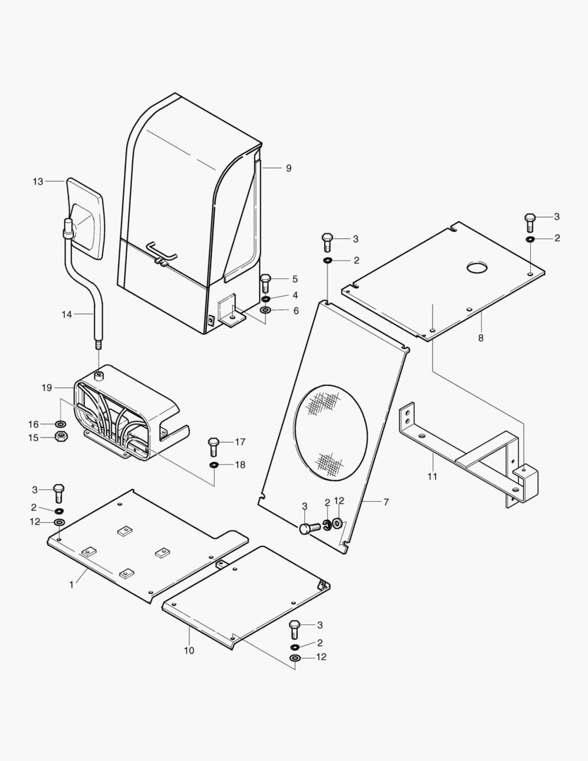 5490 COVER ASS`Y - BOOM SWING