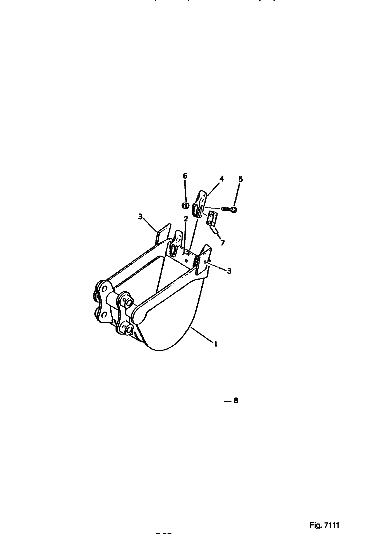 КОВШ ДЛЯ РЫТЬЯ ТРАНШЕЙ (0,09 КУБИЧЕСКИХ МЕТРОВ)(100) (300 ММ ШИРОКИЕ) (ОПЦИЯ)