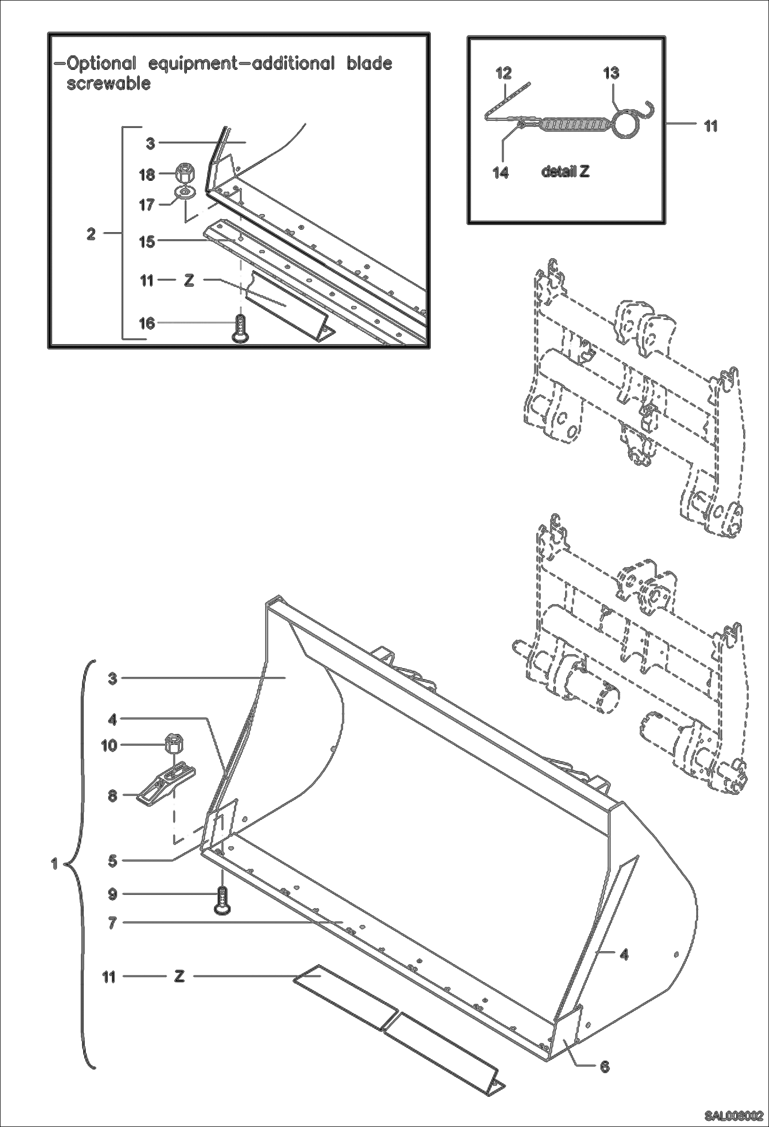 МЕХАНИЧЕСКАЯ ЛОПАТА 1700 ММ 0.72CBM
