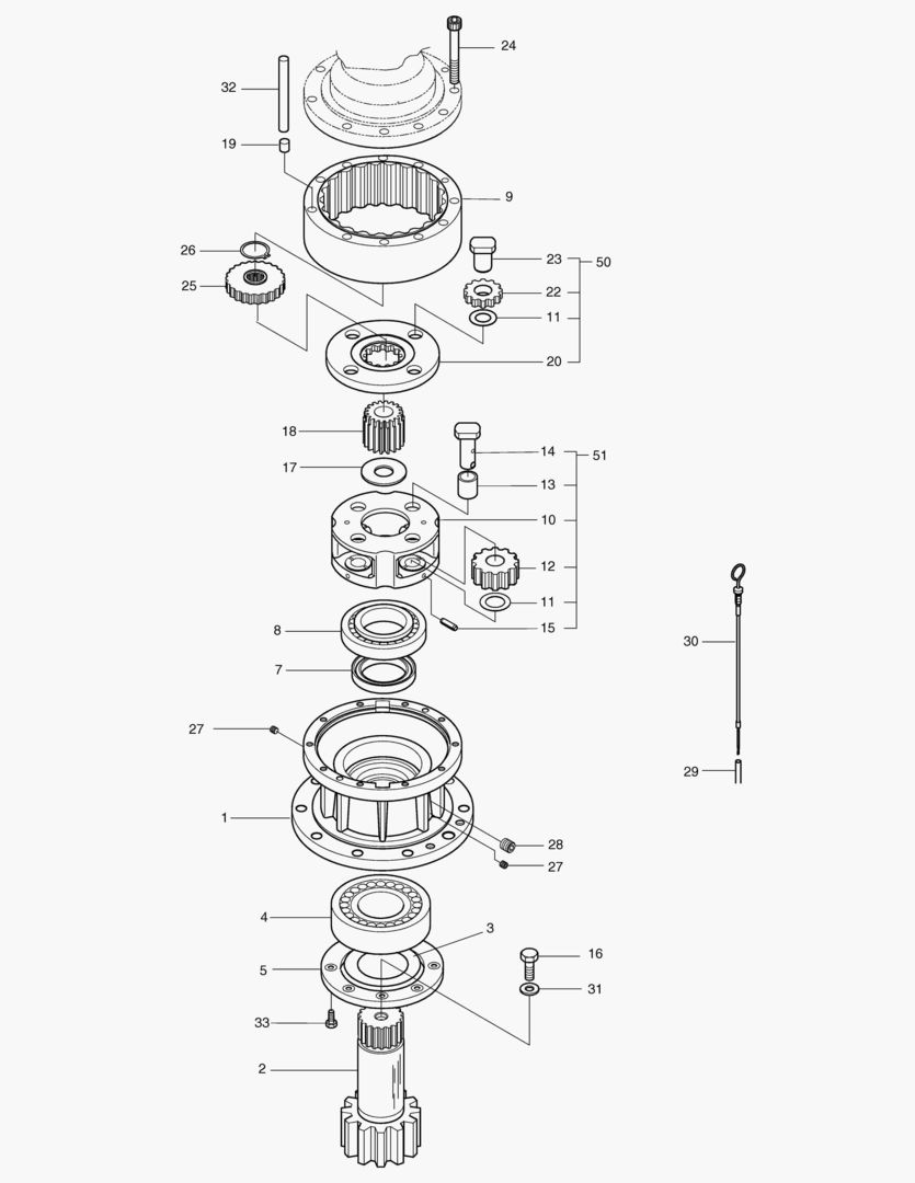 4140 SWING REDUCTION GEAR [1001~1192]