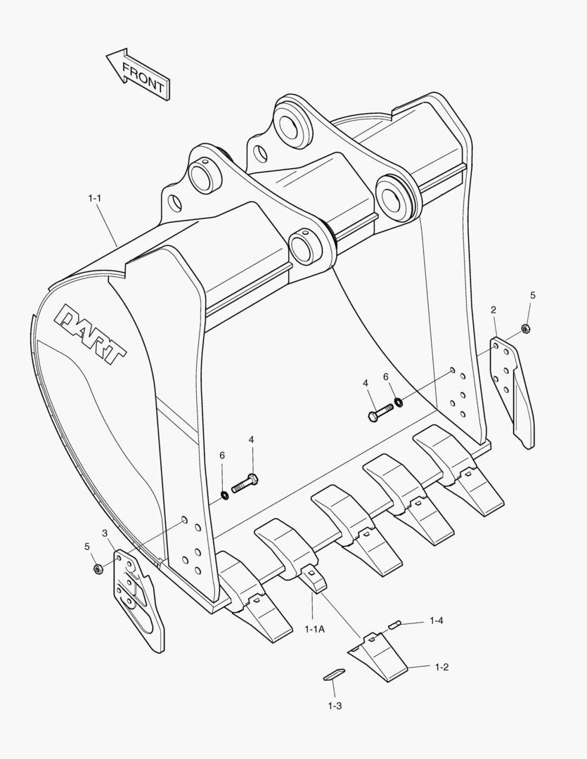 6520 BUCKET-0.953гЋҐ(48`)-VERTICAL PIN