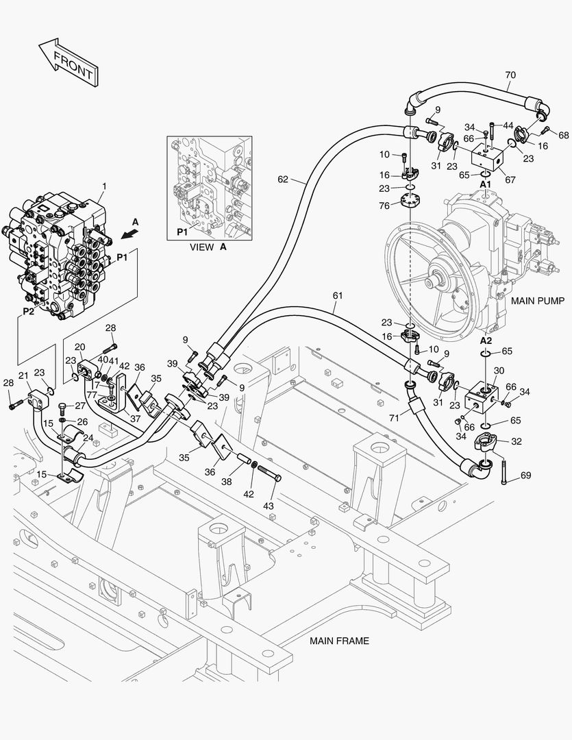 Схема ГЛАВНАЯ МАГИСТРАЛЬ(1) - НАСОС