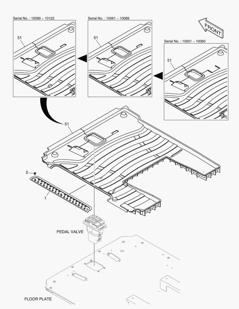 КОВРИК НА ПОЛУ КУЗОВА