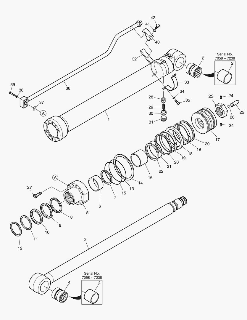 Спецтехника 4381 ARM CYLINDER - ARM 2.5m (ARTI. BOOM) [7058~] - главное фото