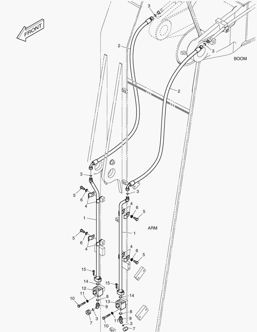 ГИДРОСИСТЕМА РУКОЯТИ - РУКОЯТЬ 3.5 м(ВРАЩАЮЩИЙСЯ)