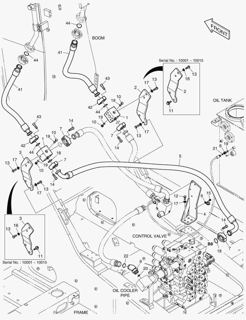6160 MAIN PIPING - ONE & TWO WAY