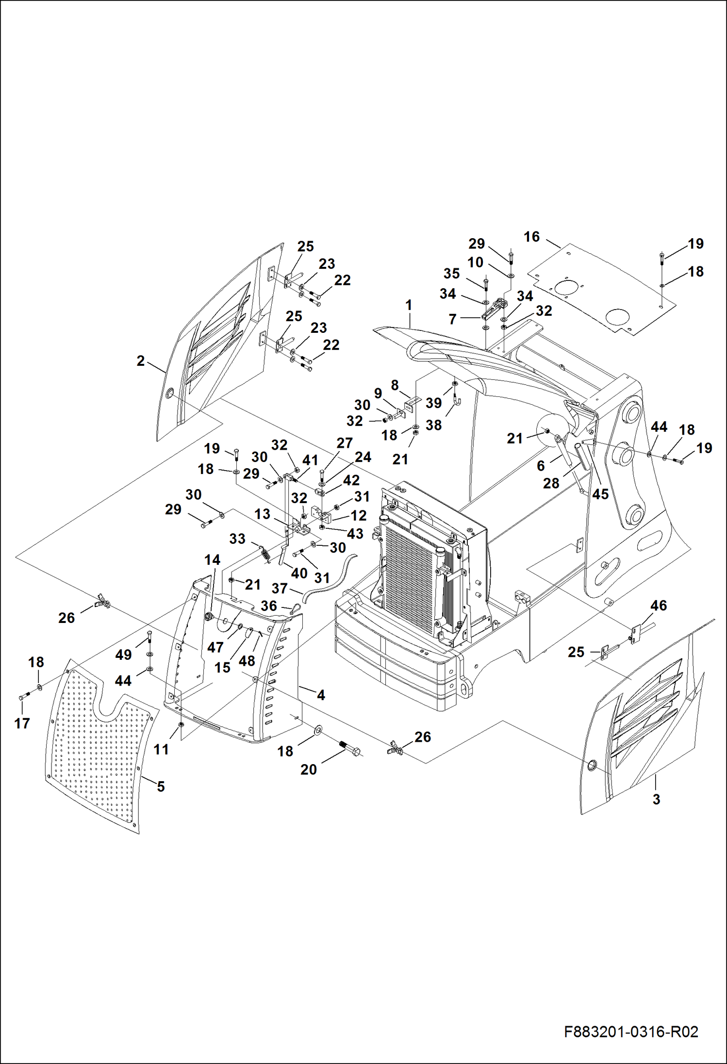 КРЫШКА ДВИГАТЕЛЯ И ДЕТАЛИ ДЛЯ СОЕДИНЕНИЯ УСТРОЙСТВ ИНТЕГРИРОВАННОЙ ИНСТРУМЕНТАЛЬНОЙ СИСТЕМЫ (ITS)