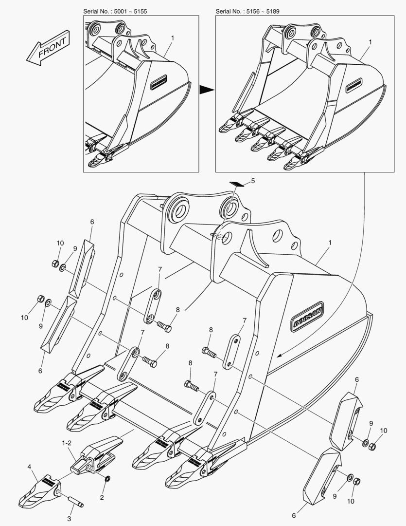 6740 BUCKET ASSВґY - 1.07mВі - S CLASS