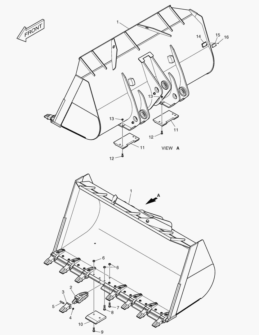 5550 BUCKET - 5.7гЋҐ TOOTH(SEGMENT EDGE,WC)
