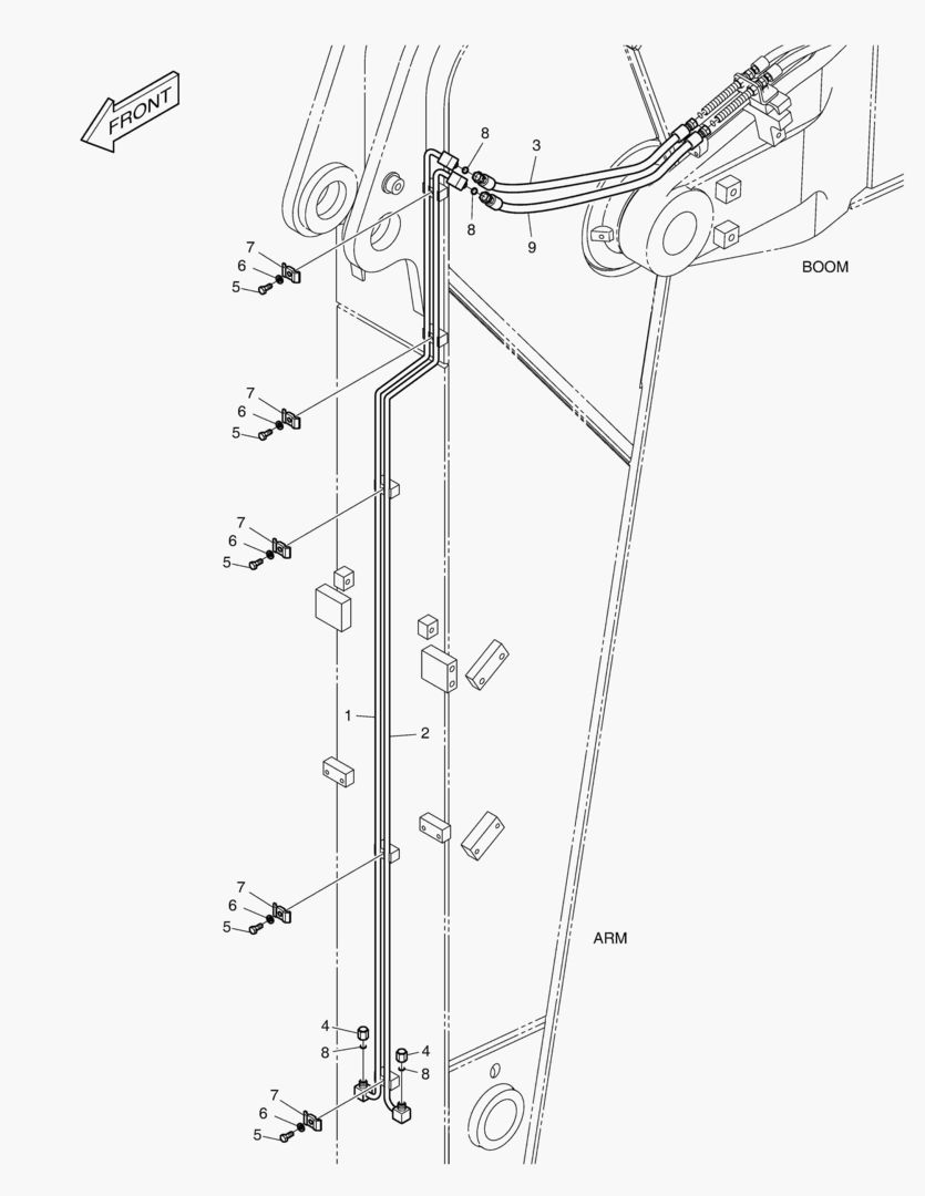 ГИДРОСИСТЕМА РУКОЯТИ - РУКОЯТЬ 2.4 м(БЫСТРОУСТАНАВЛИВАЕМЫЙ ФИКСАТОР)