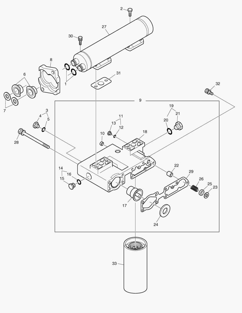 022 OIL COOLER & FILTER