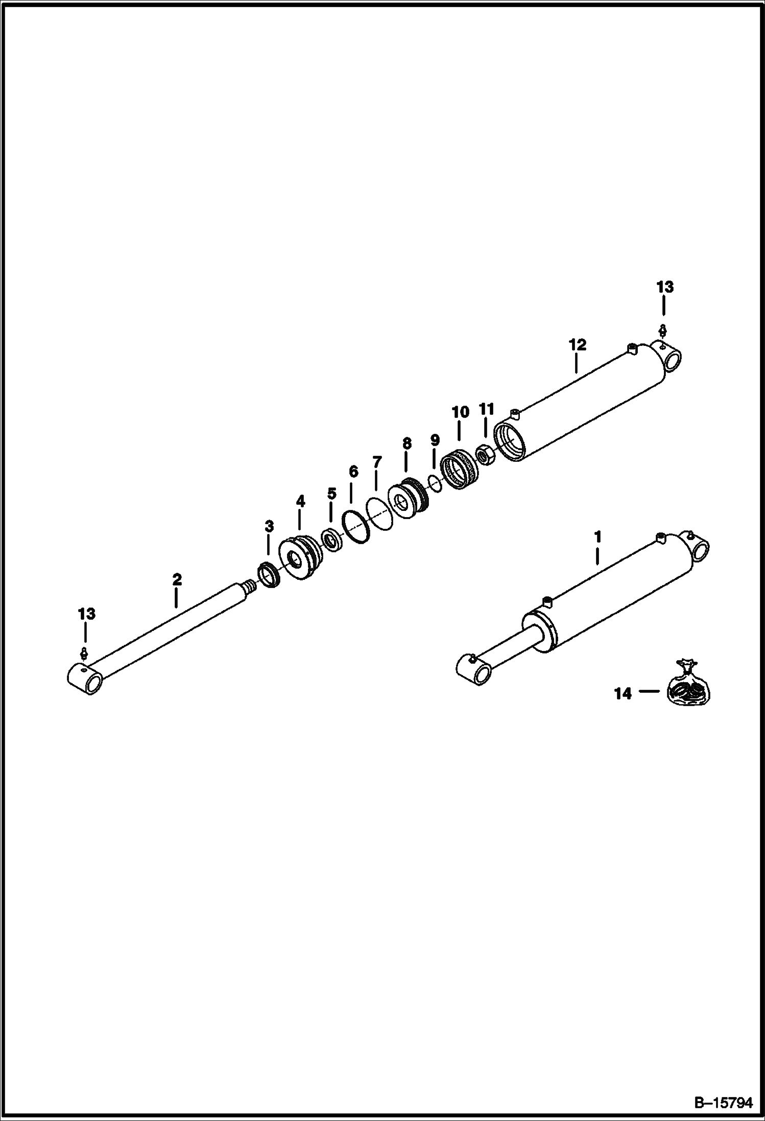 Схема ПЛАНИРОВЩИК (ЦИЛИНДР НАКЛОНА) (40-- 991400101 - 01035)