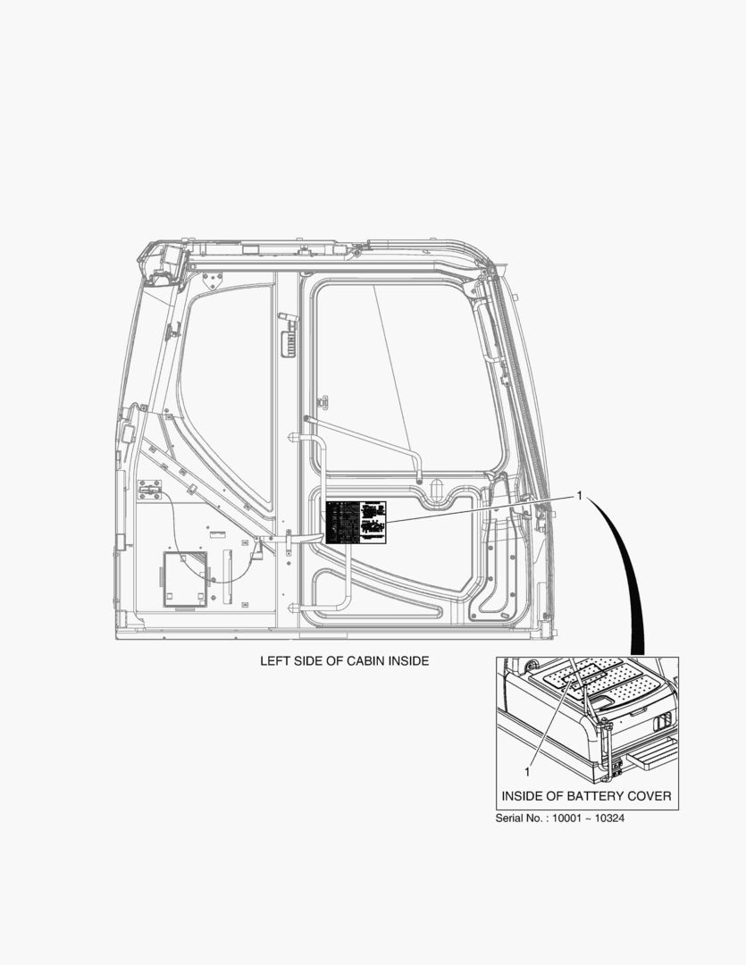 ПРЕДУПРЕЖДАЮЩАЯ ТАБЛИЧКА - СМАЗКА(ШАРНИРНЫЙ)(ЭКСПОРТИРУЕМОЕ ОБОРУДОВАНИЕ)