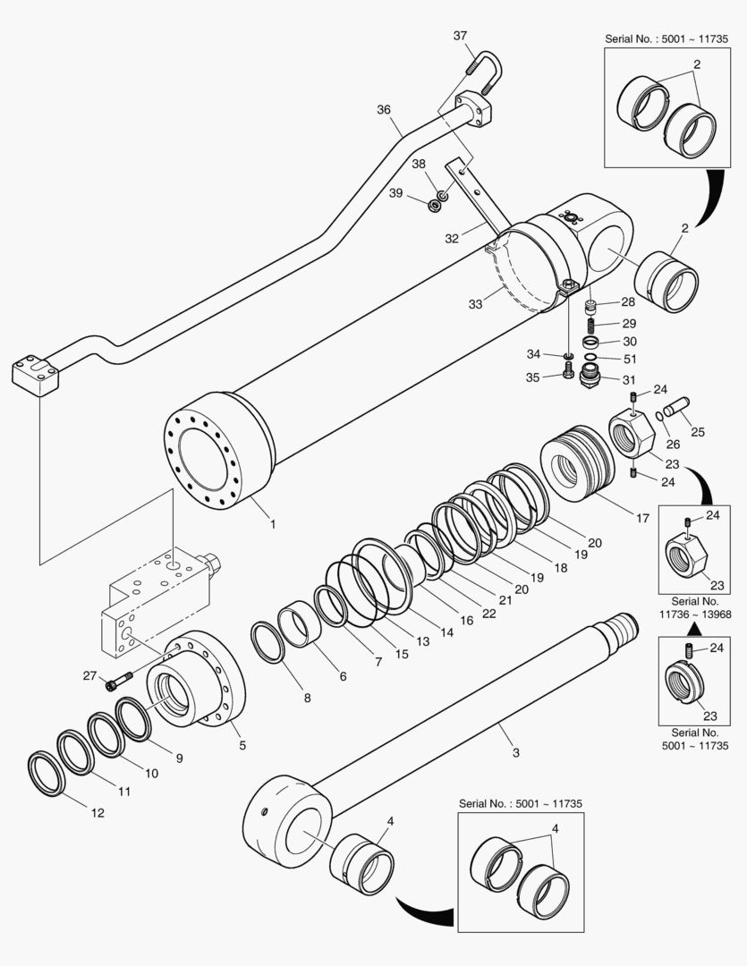 4330 ARM CYLINDER - LOCK VALVE [5001~18443]