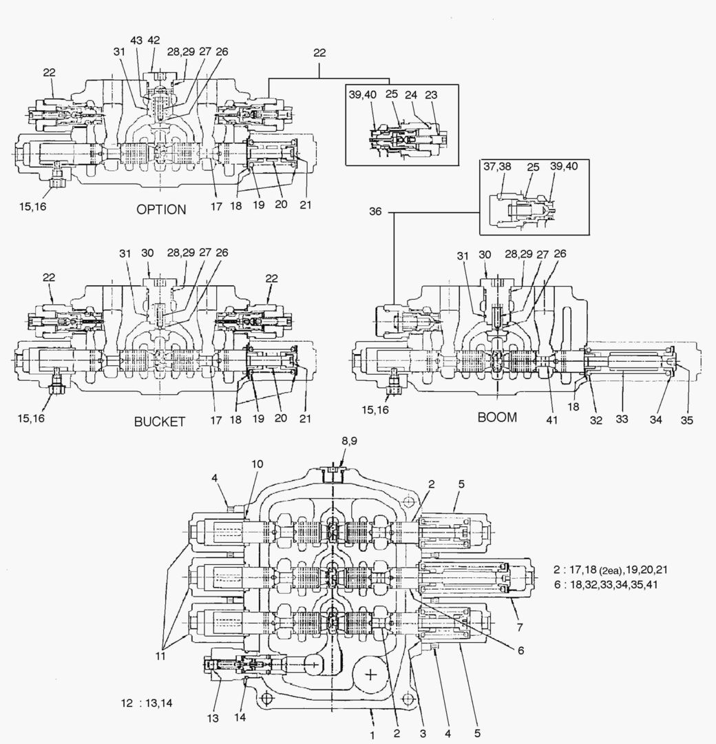 РЕГУЛИРУЮЩИЙ КЛАПАН - 3 КАТУШКИ