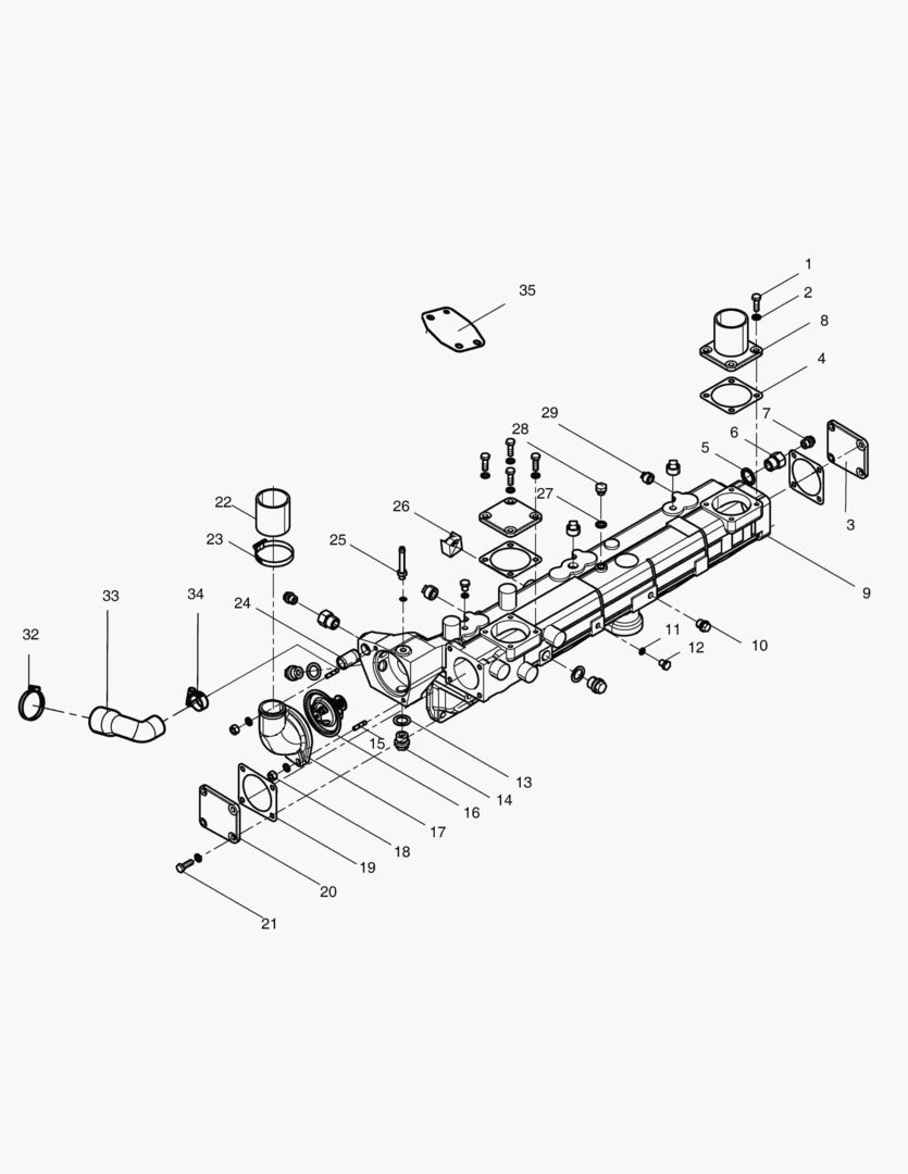 037 INTAKE & EXHAUST PIPE ASSY(3)