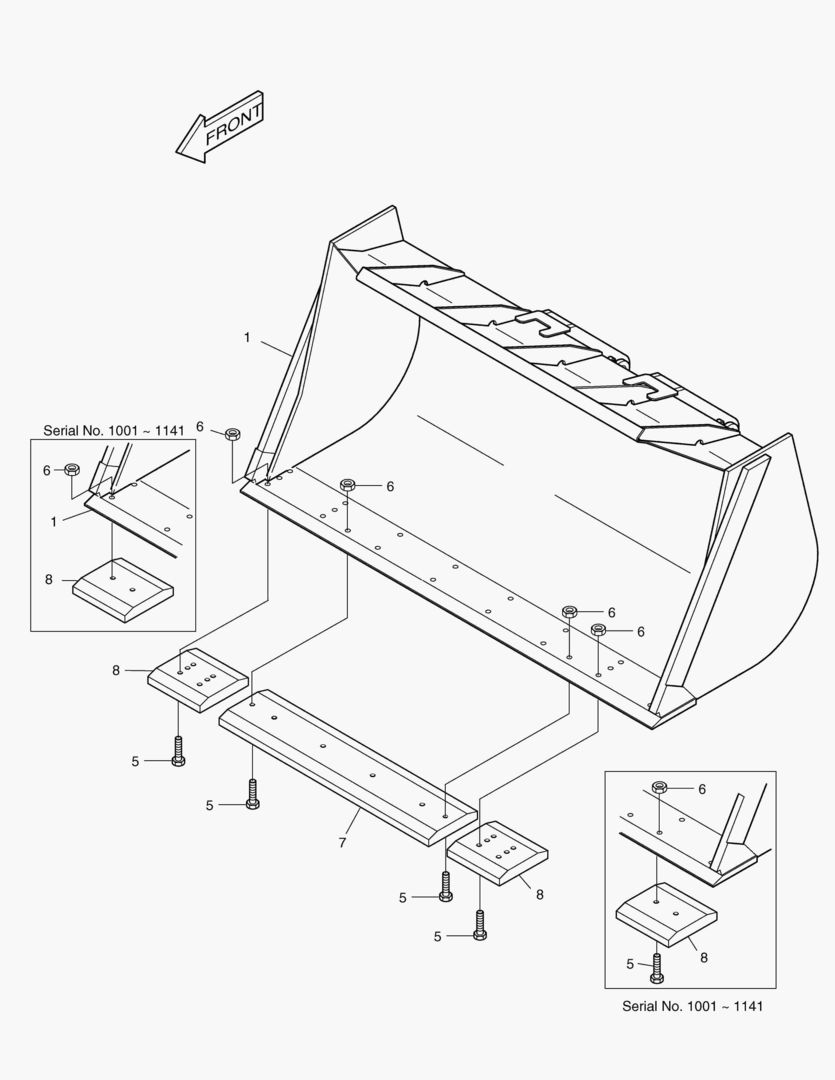 2140 BUCKET-2.4гЋҐ STD.(EDGE)