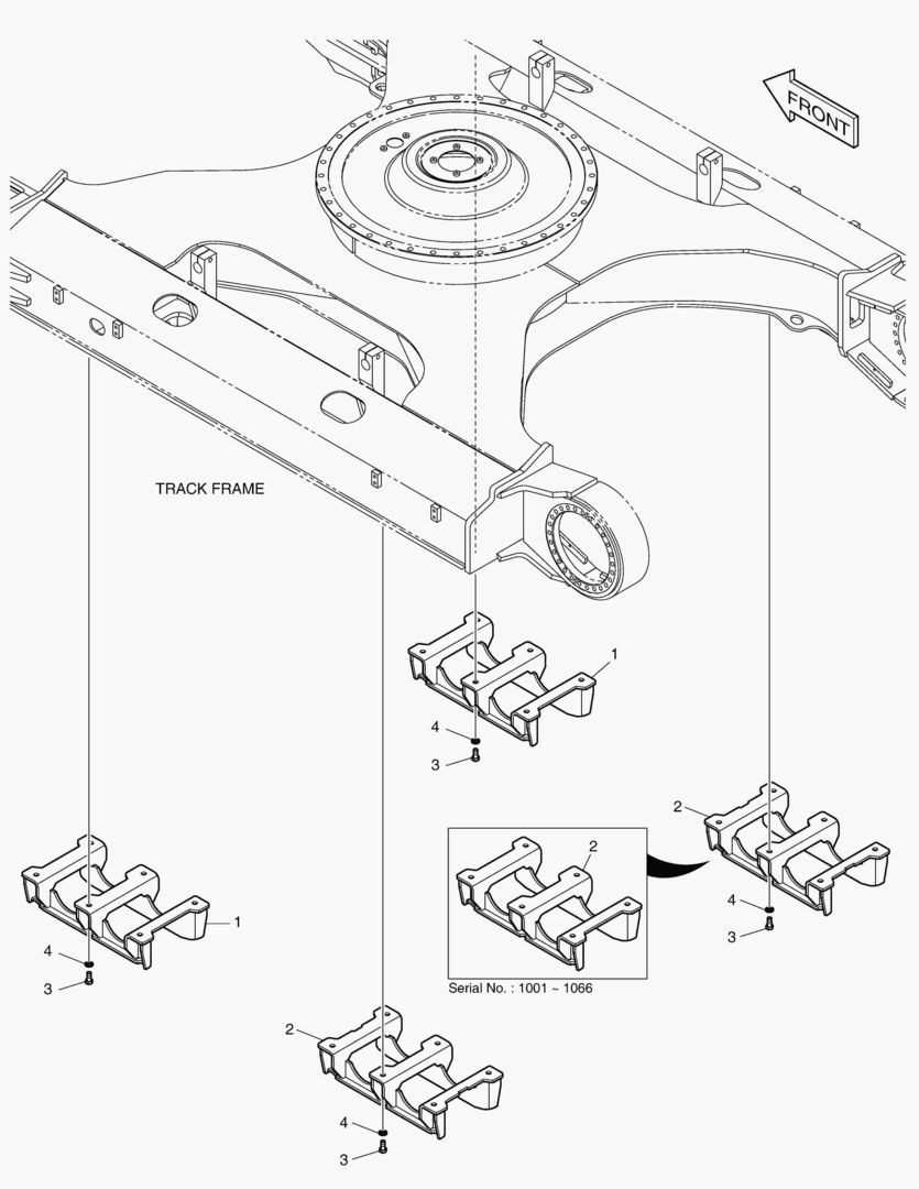 ПРЕДОХРАНИТЕЛЬ ГУСЕНИЦЫ - ДВОЙНОЙ