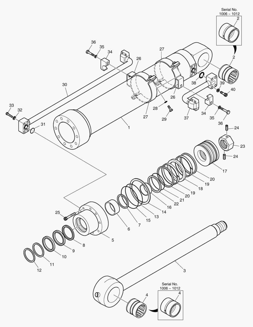 4331 BUCKET CYLINDER - ARM 3.5m [1006~]
