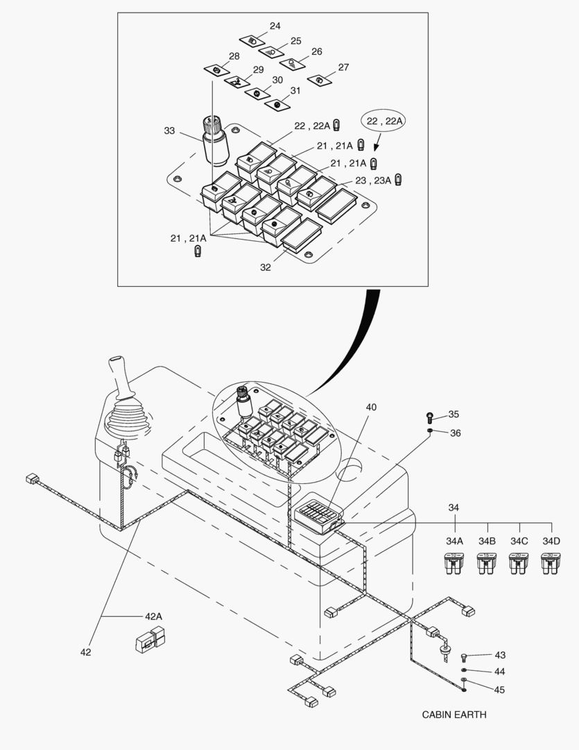 ЭЛЕКТРИЧЕСКИЕ ЗАПЧАСТИ(2)-КОРОБКА ПЕРЕКЛЮЧАТЕЛЕЙ