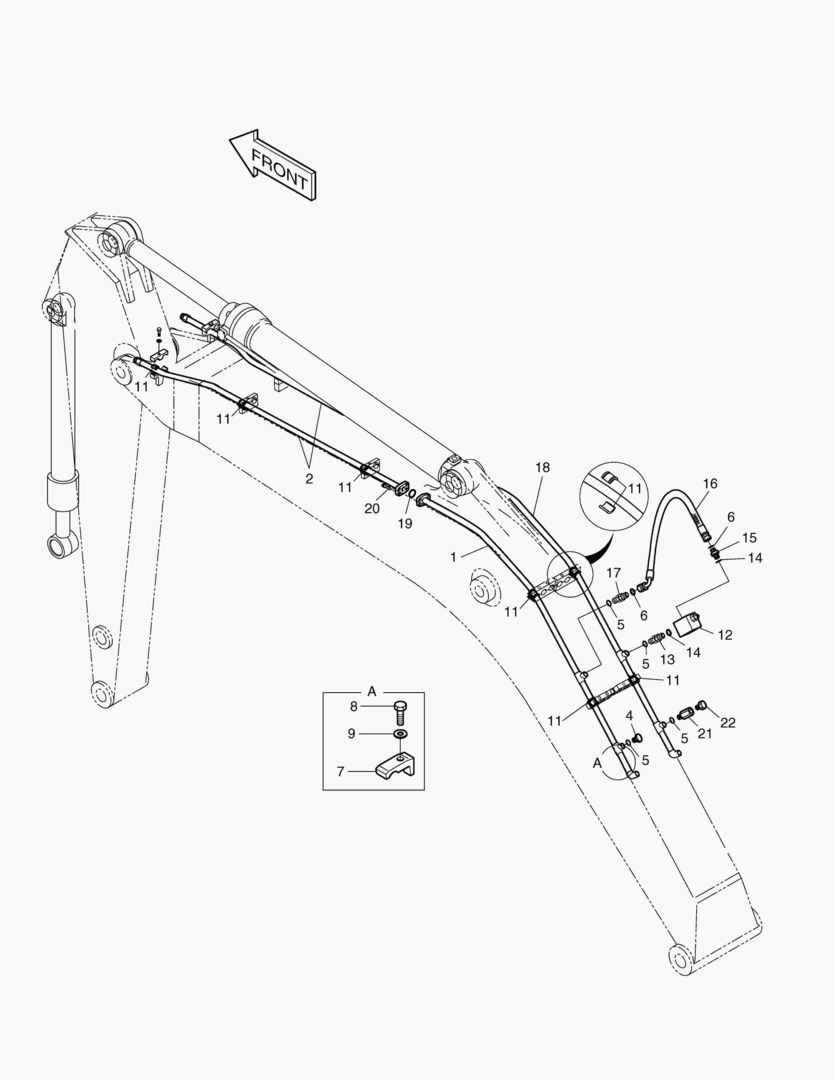 Спецтехника 6501 BOOM PIPING-BOOM 4.6m(ONE WAY) [598~] - главное фото