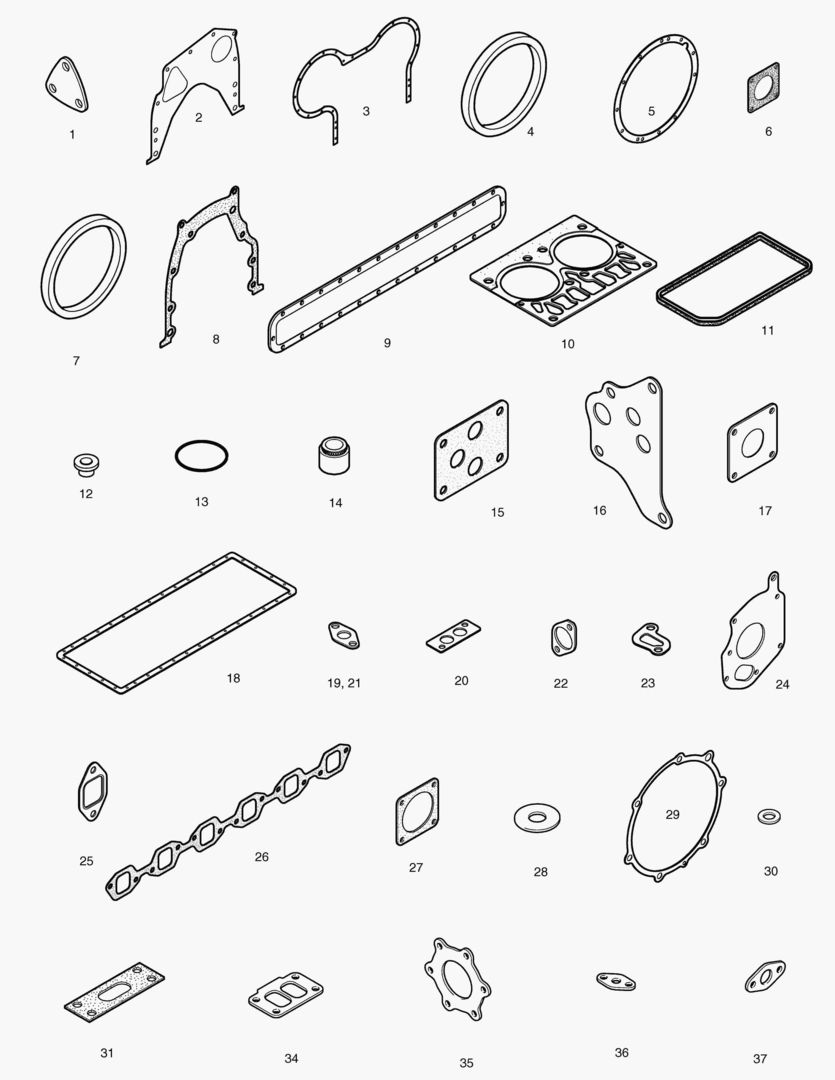 КОМПЛЕКТ ПРОКЛАДОК ДЛЯ КАПИТАЛЬНОГО РЕМОНТА-ВСЕ