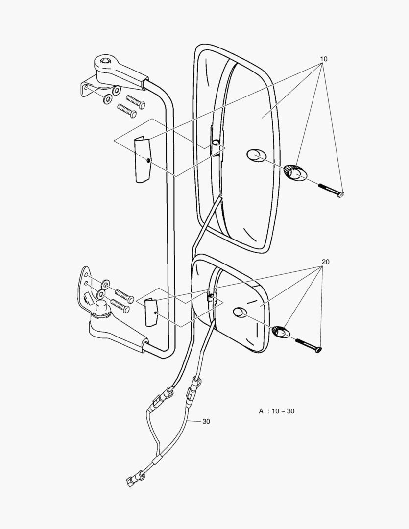 G500-42 HEATED MIRROR