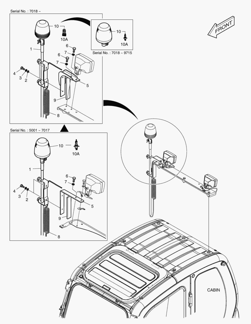 Спецтехника 6870 ROTATING BEACON(TELESCOPIC) [5001~10902] - главное фото