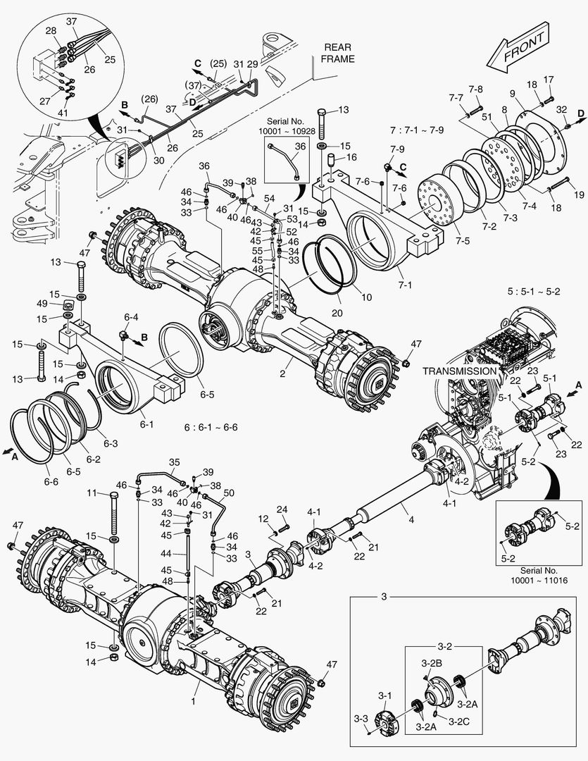 1150 AXLE & DRIVE SHAFT
