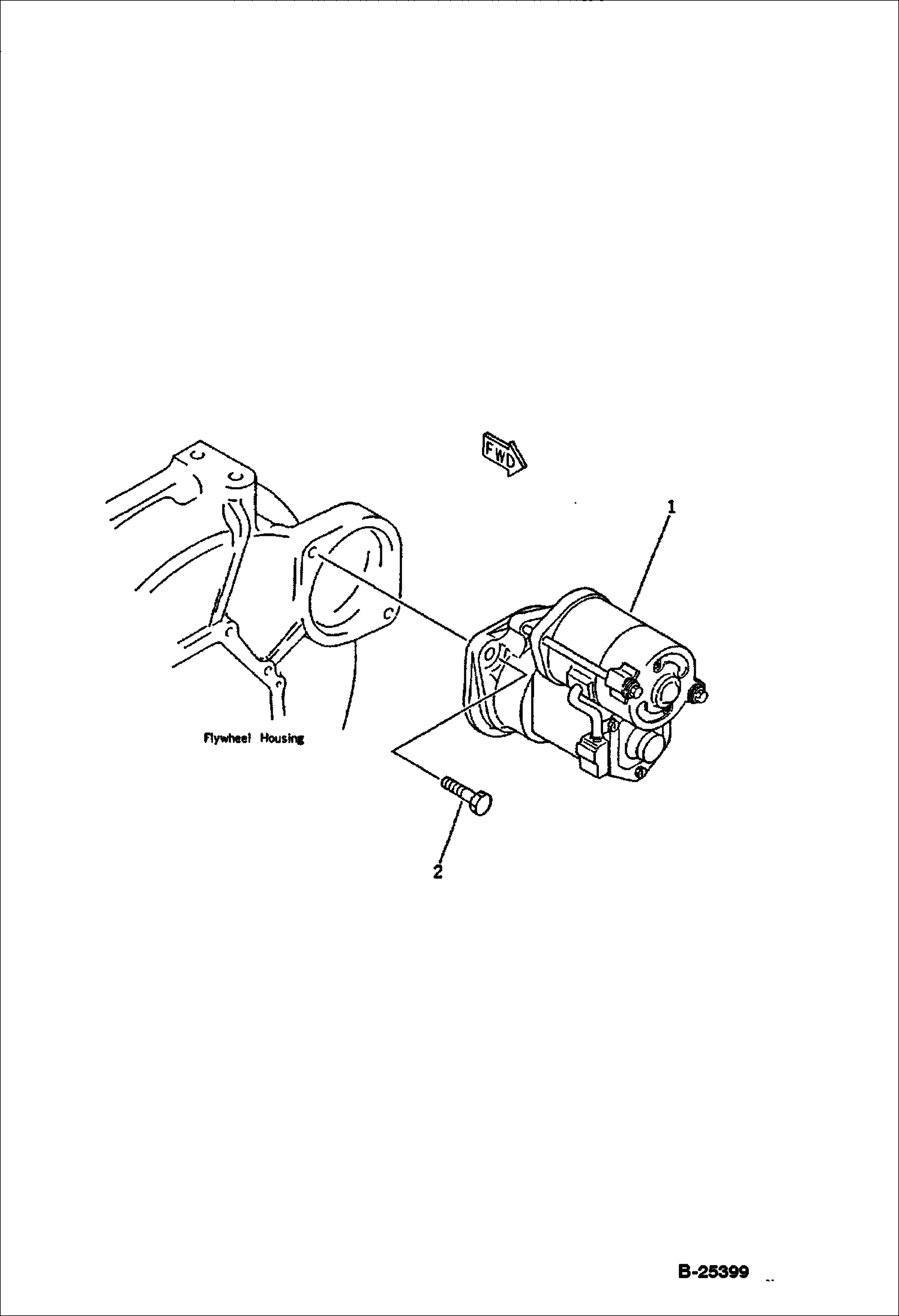 ДВИГАТЕЛЬ СТАРТЕРА И КРОНШТЕЙН