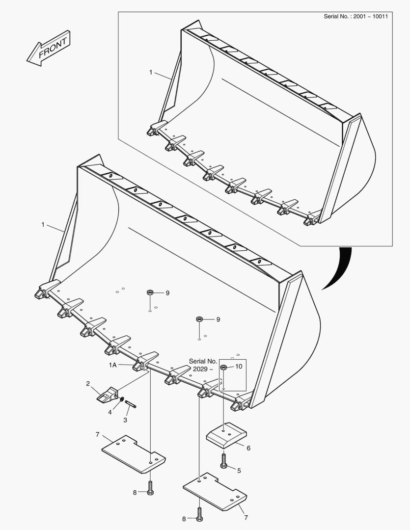 2190 BUCKET-4.5гЋҐ (V-TYPE)
