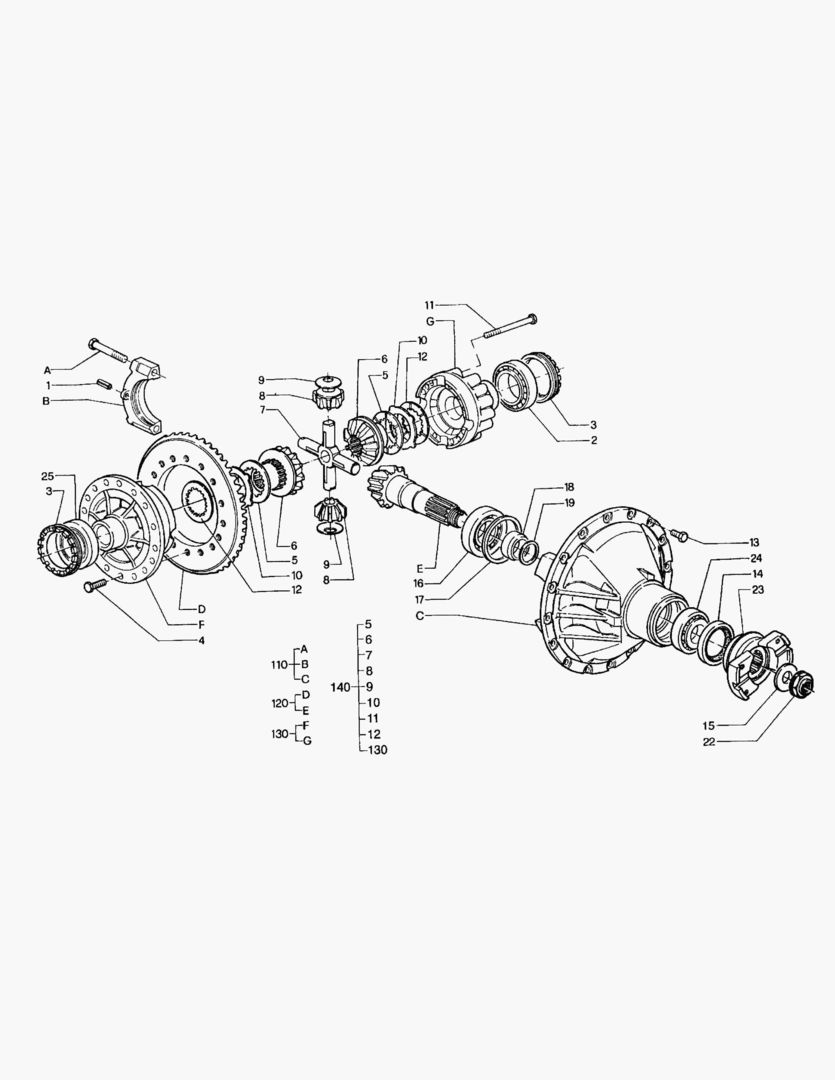 ЗАДНИИ ШЕСТЕРНИ ДИФФЕРЕНЦИАЛА