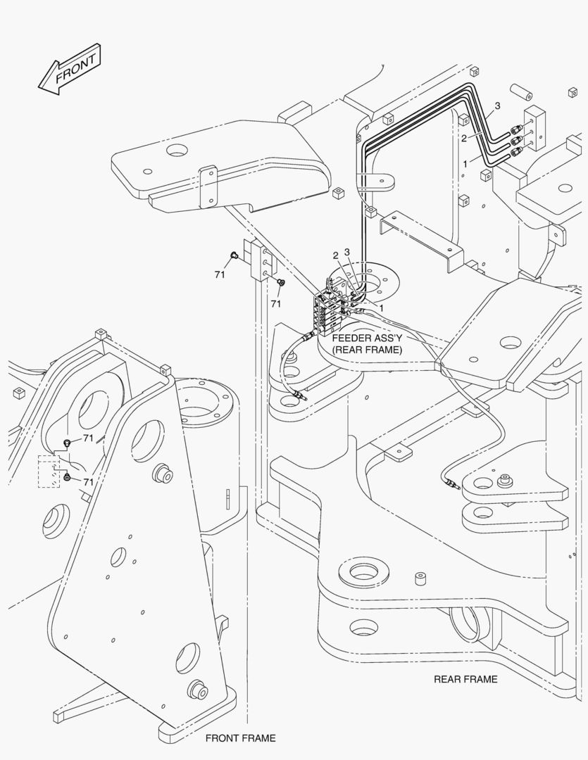 5870 AUTO GREASING SYSTEM-AXLE & DRIVE SHAFT